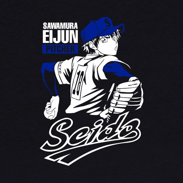 Eijun Sawamura - Diamond No Ace by hnmarart